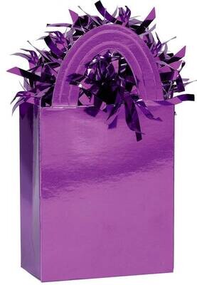 Balloon weight-Solid Mini Tote-New Purple-5.7oz