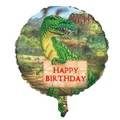 Foil Balloon - Diggin for Dinos Happy Birthday - 18" Foil Balloon - Diggin for Dinos Happy Birthday - 18"