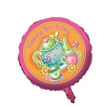 Foil Balloon - Tea Time Happy Birthday - 18&quot;