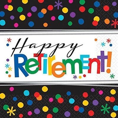 Napkins-BEV-Happy Retirement-16pk-2ply