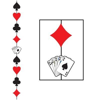 Hanging Stringer-Casino Card Suits-1pkg-6.6ft
