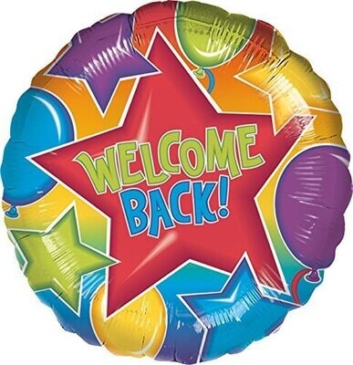 Foil Balloon - Festive Welcome Back - 18&quot;