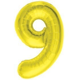 Foil Balloon - Gold #9 - 34&quot;