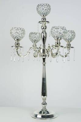 Rental-Candelabras-Silver Crystal-Small-1Day