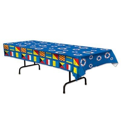 Tablecover-Rectangle-Nautical Flags-Plastic