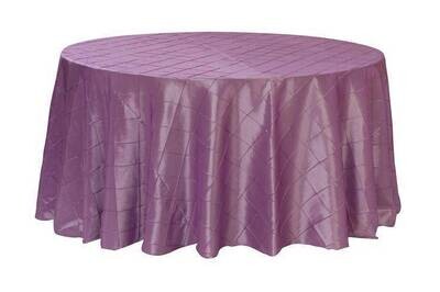 Rental-Round table Cloth-Pintuck Lavender-120&#39;&#39;-1Day