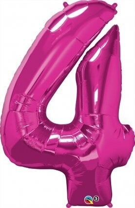 Foil Balloon - Pink -  #4 - 34&quot;