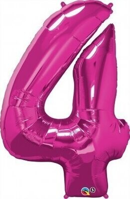 Foil Balloon - Pink -  #4 - 34&quot;