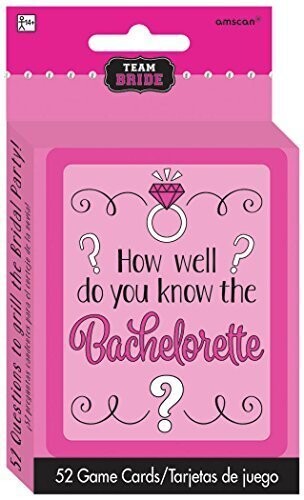 Game Cards-Team Bride-Bachelorette-52Pk/4.5&#39;&#39;