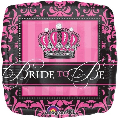 Foil Balloon - Crowned Bride To Be - 18&quot;