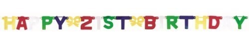 Letter Banner-Happy 21st Birthday-1pkg-6.25ft