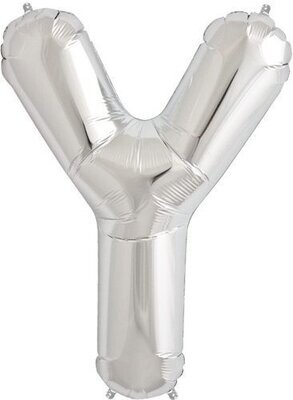Foil Balloon - Silver - Y - 34''