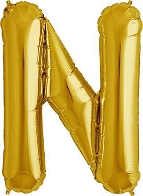 Foil Balloon - Gold N - 34&#39;&#39;
