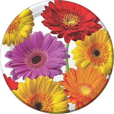 Plates-LN-Flower Fantasy-8pk-Paper (Discontinued)
