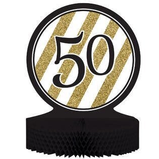 Centepiece - Black &amp; Gold 50 - 9&#39;&#39;x11.7&#39;&#39; - 1pc