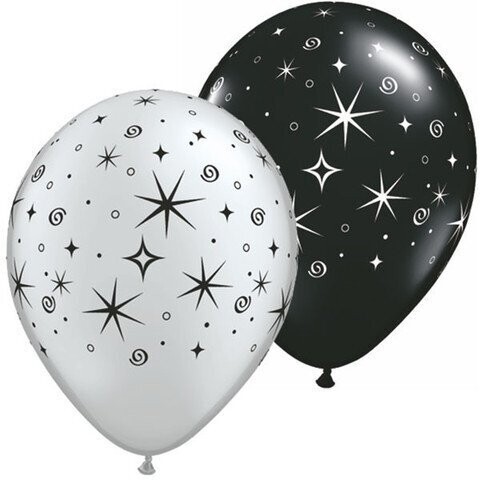 Latex Balloon-Sparkles &amp; Swirls-1pkg-11&quot;
