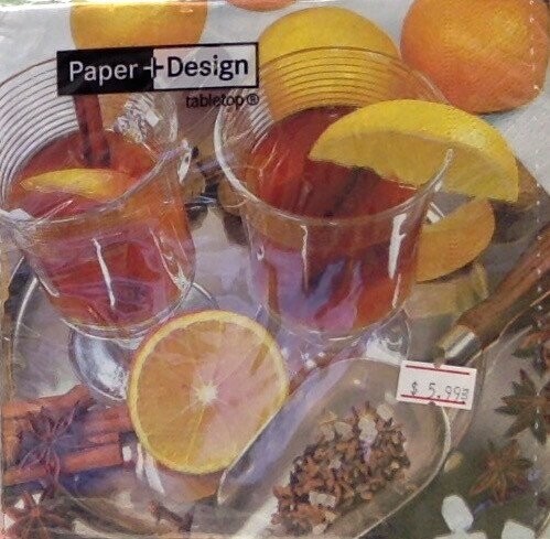 Napkins-BEV-Hot Punch-20pkg-3ply- Discontinued