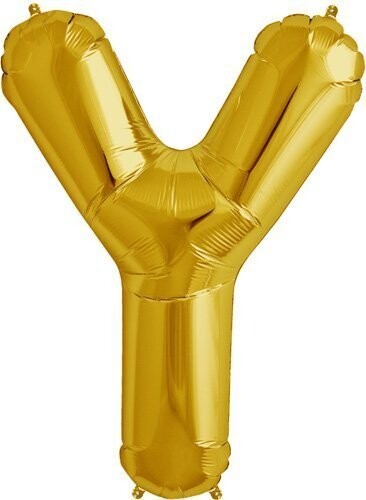 Foil Balloon - Gold Y - 34&#39;&#39;