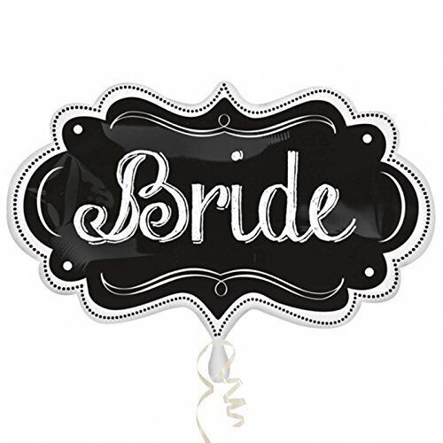 Foil Balloon - Bride Chalkboard - 16&quot;x27&quot;