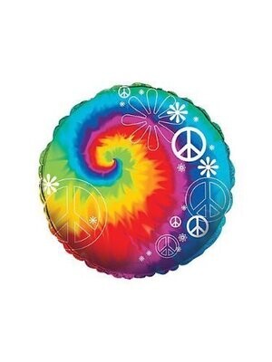 Foil Balloon - Tie Dye Fun - 18&quot;