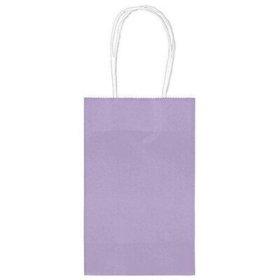 Gift Bags-Kraft-Lavender-8.25&#39;&#39;-10pk