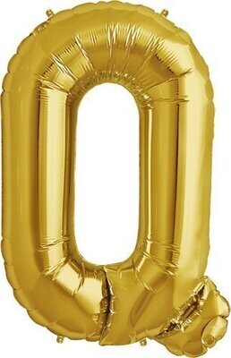 Foil Balloon - Gold Q - 34''