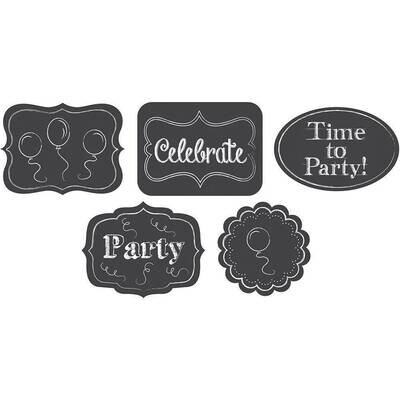 Cutouts-Assorted Chalkboard-5pkg-6&quot;x8&quot;