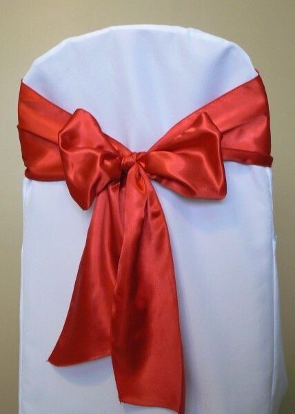 Rental-Chair Sash-Satin Red-1Day