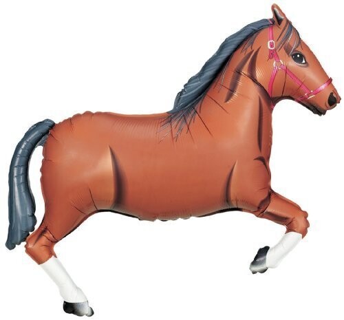 Foil Balloon - Brown Horse - 43&quot;