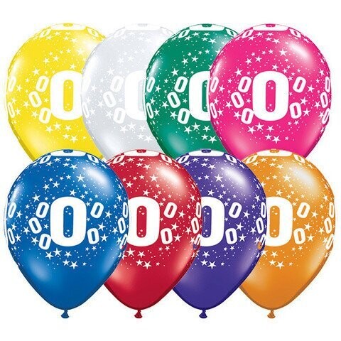 Latex Balloon-#0 Stars Assortment-1pkg-11&quot;