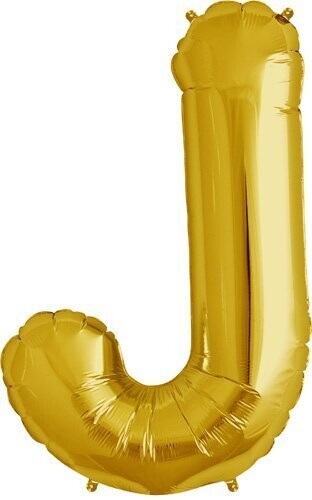 Foil Balloon - Gold J - 34&#39;&#39;