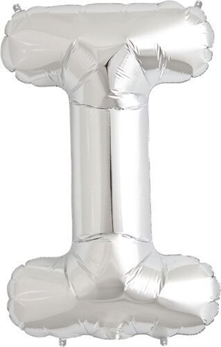 Foil Balloon - Silver - I - 34&#39;&#39;