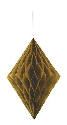 Hanging Decoration- Gold Honeycomb
