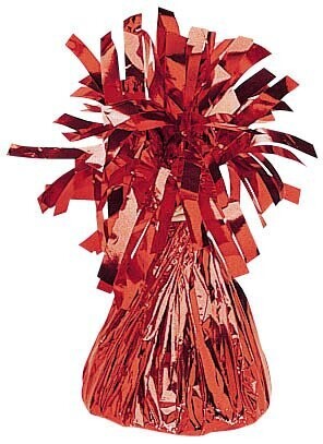 Balloon Weight-Small Foil-Red-6oz