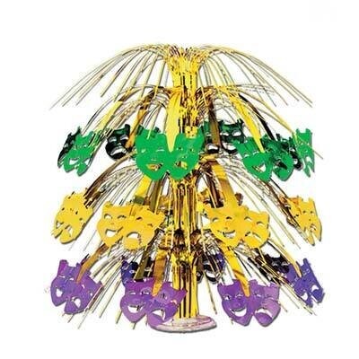Centerpiece-Metallic Cascade-Mardi Gras-1pkg-18&#39;&#39;