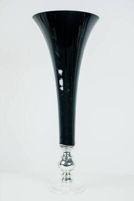 Rental-Black/White Tall Flute Vases-1Day