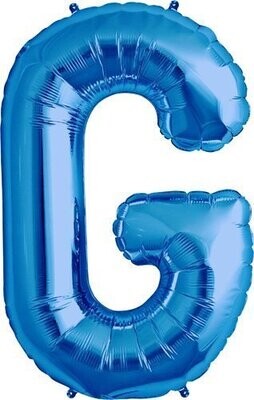 Foil Balloon - Blue G - 34&quot;