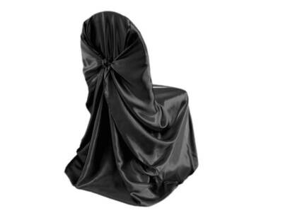 Rental-Chair Cover-Satin Black-1Day