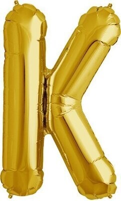 Foil Balloon - Gold K - 34&#39;&#39;