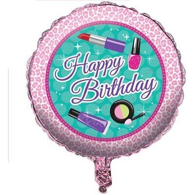 Foil Balloon - Sparkle Spa Birthday - 18" Foil Balloon - Sparkle Spa Birthday - 18"