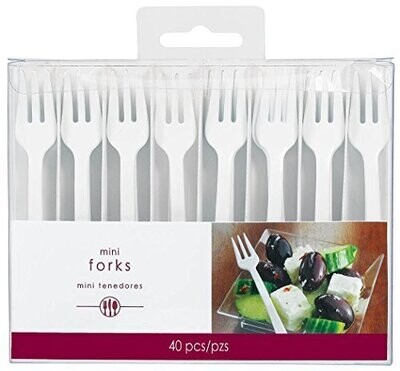 Forks-Mini-White-Plastic-40pk