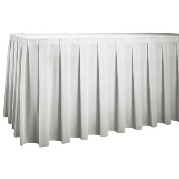 Rental-Table Skirt-White-20ft-1Day