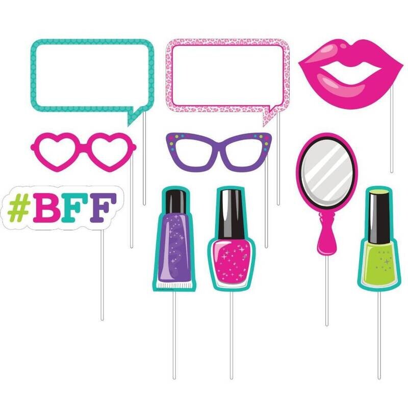 Photo Booth Props-Sparkle Spa Party-10pkg-10&quot;
