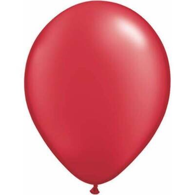 Latex Balloon-Pearl Ruby Red-1pkg-11&quot;