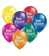 Latex Balloon-Happy Retirement Sun Assortment-1pkg-11&quot;