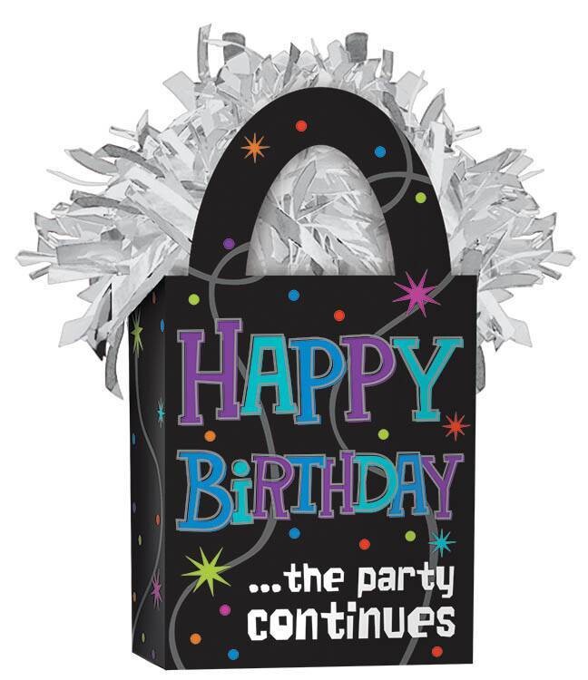 Balloon Weight-The Party Continues Happy Birthday