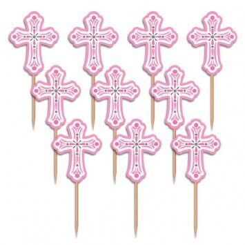 Picks-Religious Crosses Pink-36Pk (Seasonal)