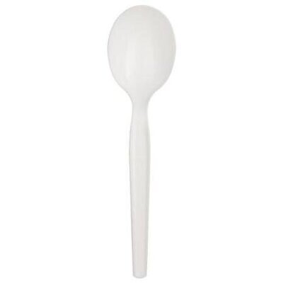 Plastic Spoons-White-36pkg