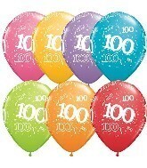 Latex Balloon-100 A Round Assortment-1pkg-11&quot;