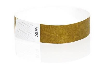 Wristbands-Gold-Paper-100pk
